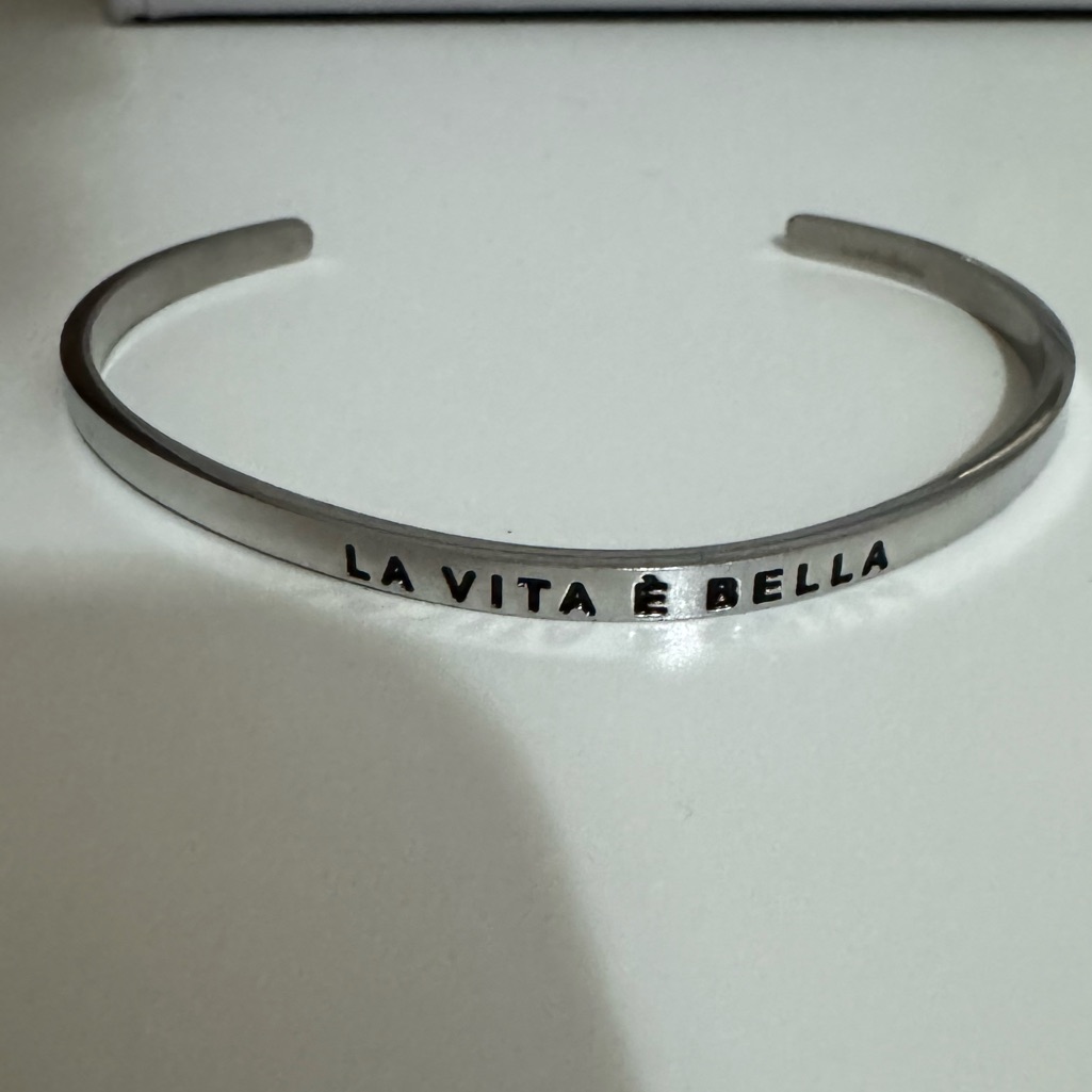 Silver Mantra Bracelet